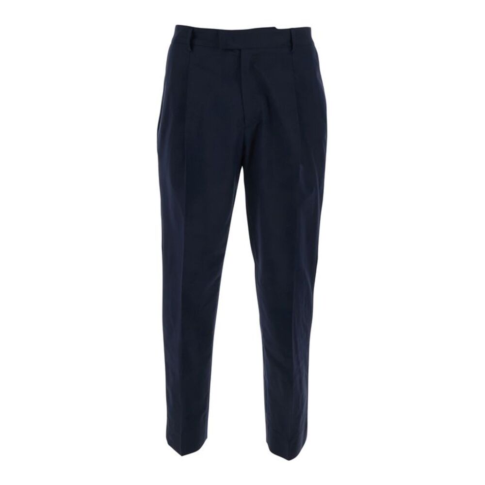Low Brand Men Cotton Pants With Black Details In Wool And Cotton Blend For Men